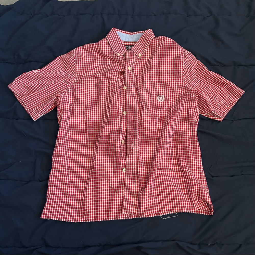 Chaps Red Button Up